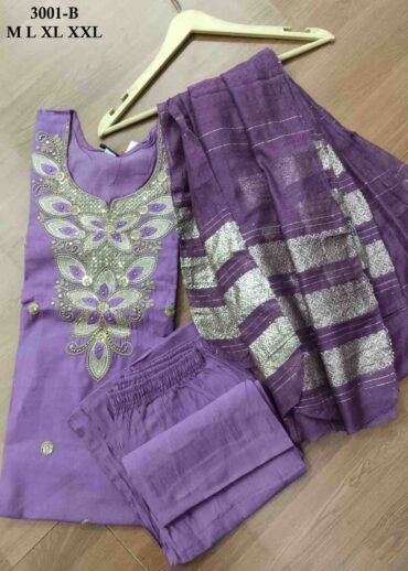 Monika - 3001-B   Lavender Color Trendy Rayon Readymade Salwar CM1472818 (RR6C)