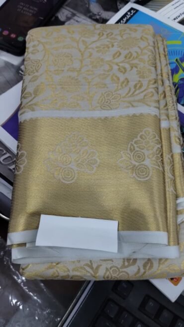 Trisha 530-A Tan Colour Banaras  Saree CM1450406