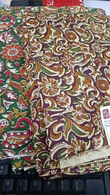 Sumathy 2001-C Green and Maroon Color Top Material CM1428201*2.75 Mtr CM1449911*2.75 Mtr