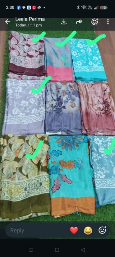 Jothi 09310-B Multi Color Crape Saree CM1460287