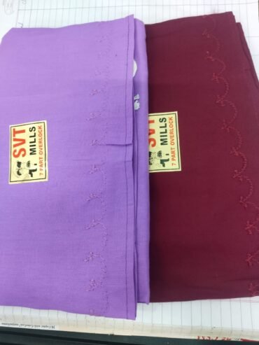 SVT Mills - 09160-A Maroom & lilac Color (7 Part) Inskirt CM1456211