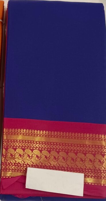 kalyani 09400-A Navy Blue banaras Saree CM-1455211