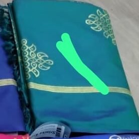 kalyani 09400-C Cyan Color banaras Saree CM-1459946