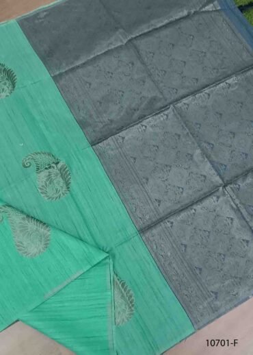 Trisha -10701-F  Pinegreen  Color Trendy Fancy Cotton Saree CM1474808 (LR4D)