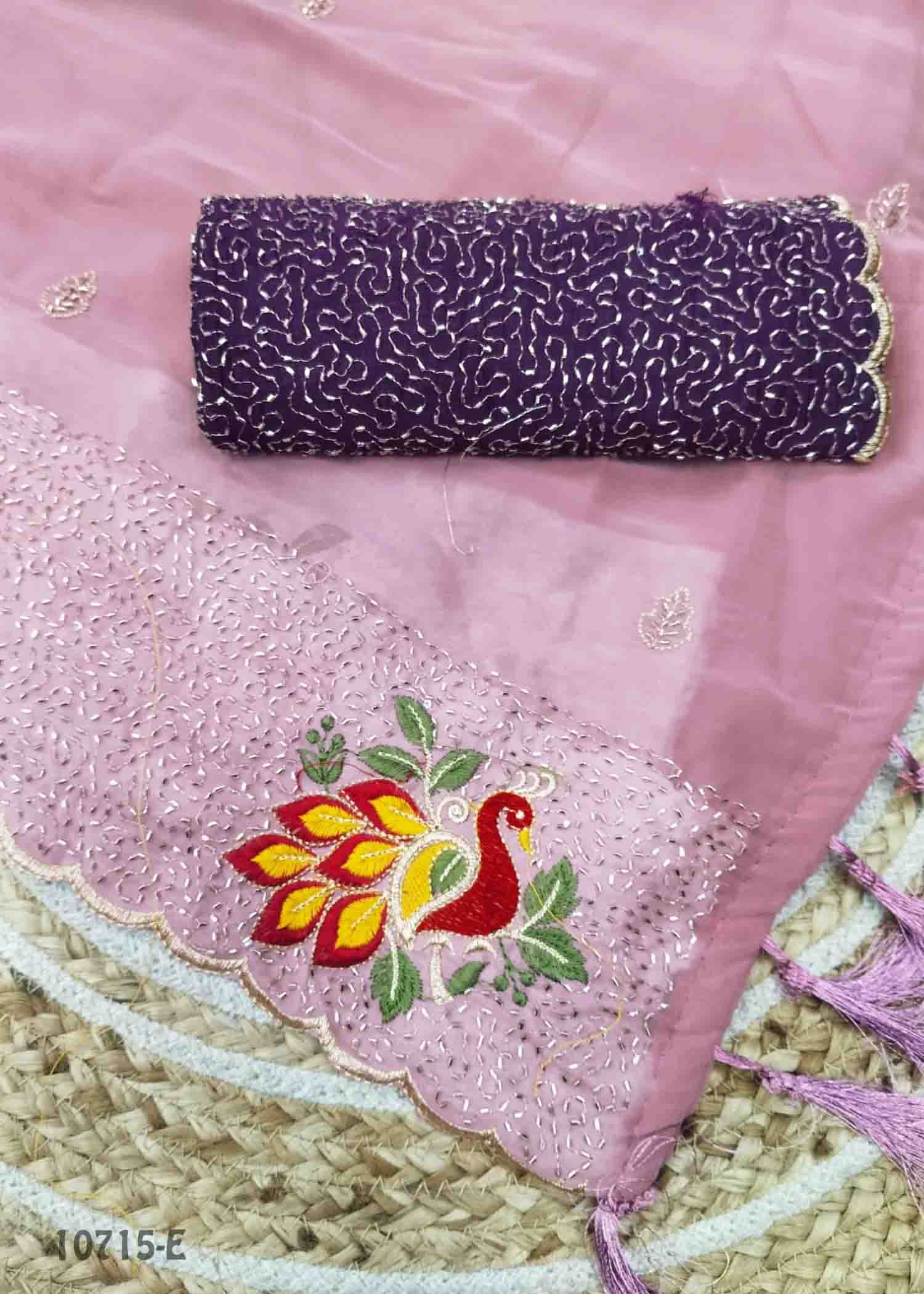 Kaviya -10715-E Pink Color Excellent Designer Saree CM1474448 (RR4C)