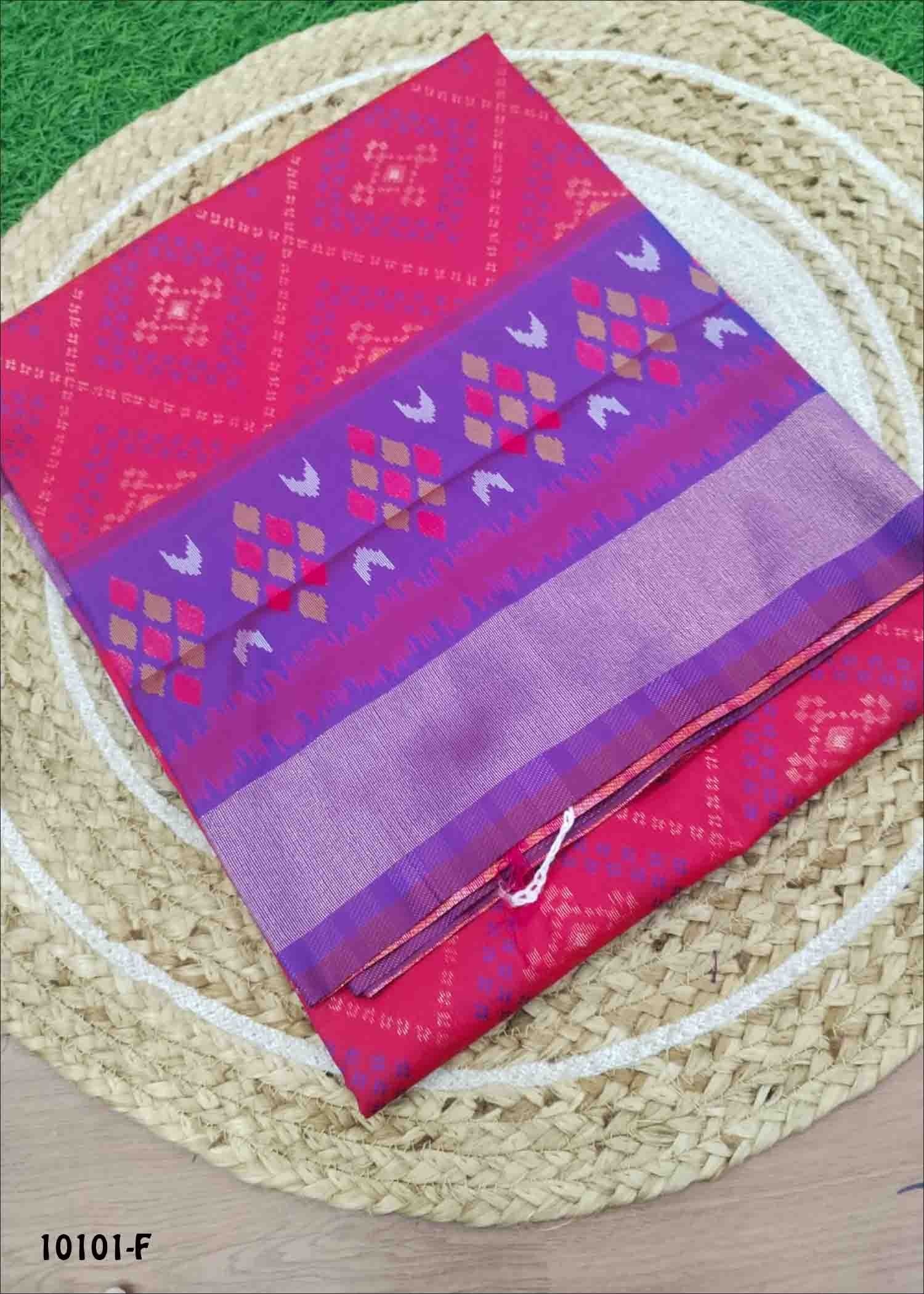 Yogitha -10101-F Pink Color Traditional Double Shaded Pochampally Saree CM1488123 (LR4B)