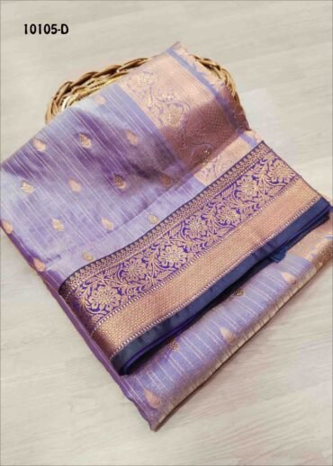 Azhaki -10105-D  Violet Color Traditional Wear Double Shade Pattu Silk Saree CM1444348 (LR5B)