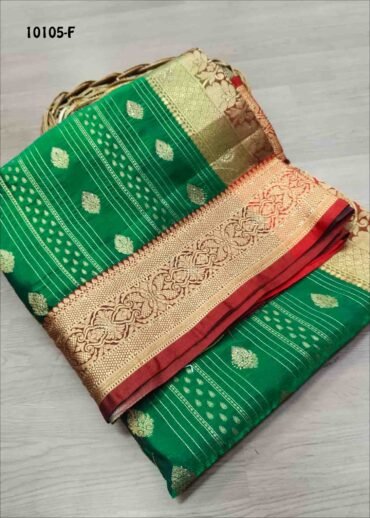 Azhaki -10105-F  Bottle Green Color Traditional Wear Double Shade Pattu Silk Saree CM1444348 (LR5B)