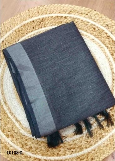 Rithika -10108-D  Grey Color Fancy Cotton Saree CM1477668 (RR1B)