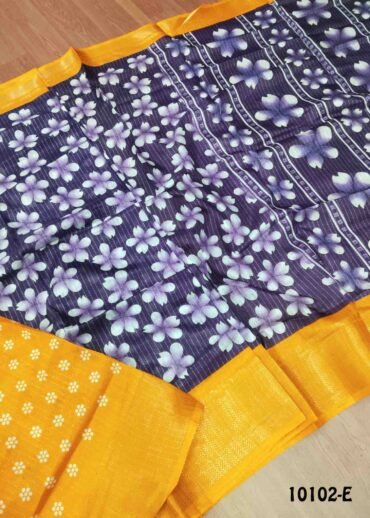 Poovizhi -10102-E Purple Color Traditional Mixed Cotton Saree CM1480956 (LR4B)