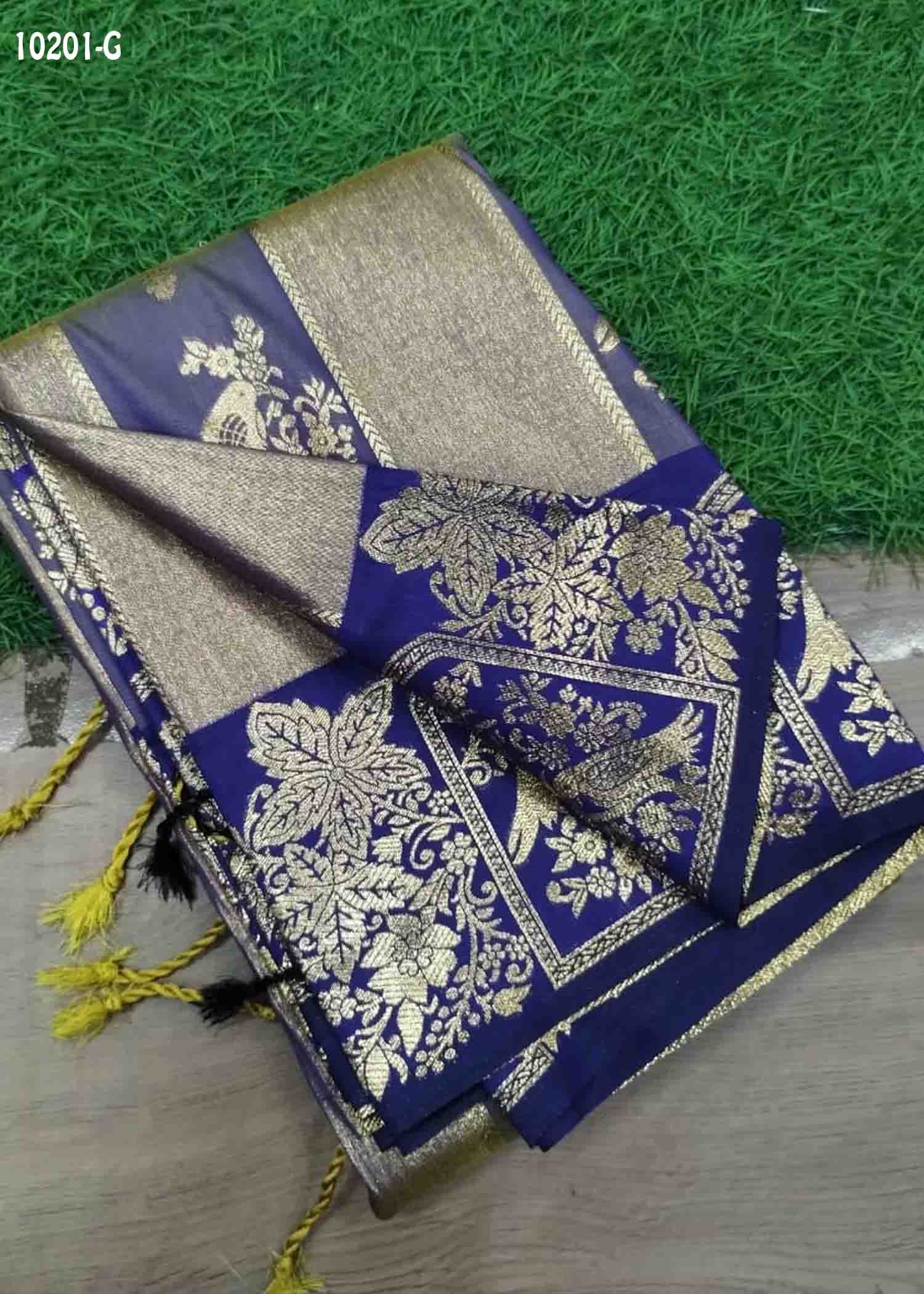 Srilakshmi -10201-G Lavender Color Traditional Banaras Saree CM1471019 (LR1B)