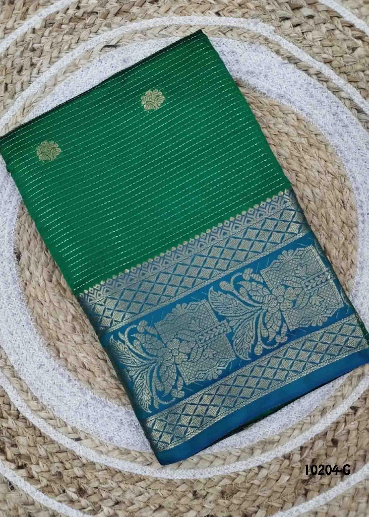 Amirtha -10204-G Green Color Traditional Chanderi Saree CM1486291 (RR6D)