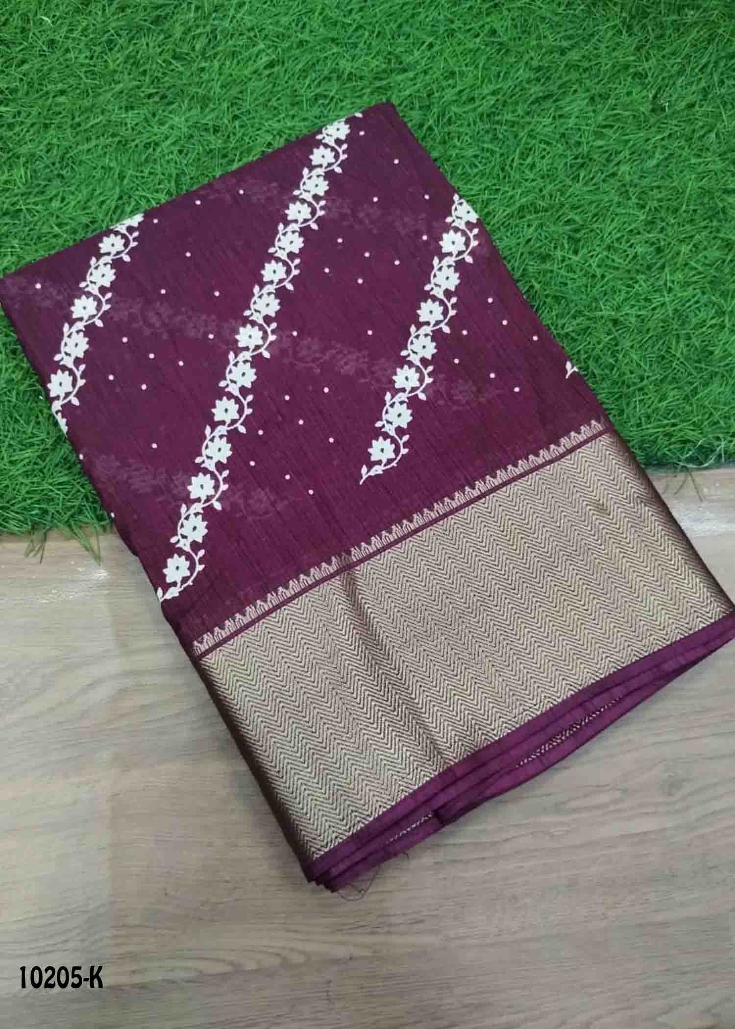 Yazhini -10205-K Purple Color Trendy Dola Silk Saree CM1476583 (LR2B)