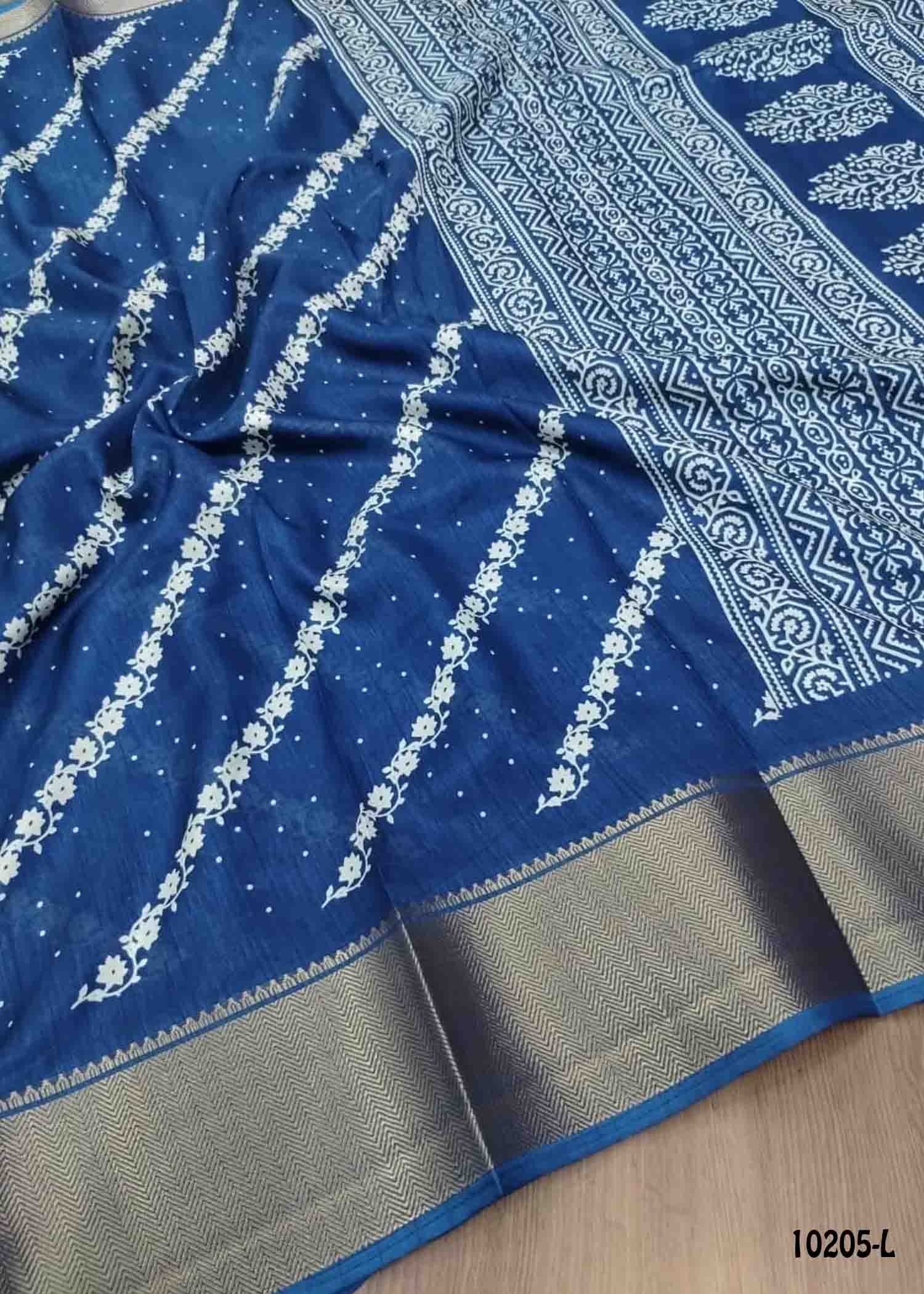 Yazhini -10205-L NavyBlue Color Trendy Dola Silk Saree CM1476583 (LR1D)