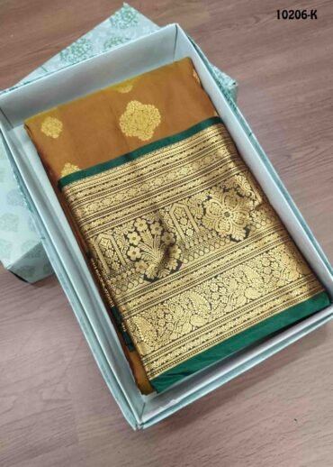 Dhanalakshmi -10206-K  Mustard Color Traditional Semi-Pattu Saree CM1458605 (RR6C)