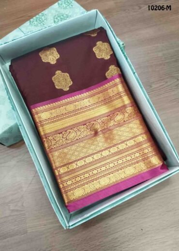 Dhanalakshmi -10206-M Maroon Color Traditional Semi-Pattu Saree CM1458605 (RR6C)