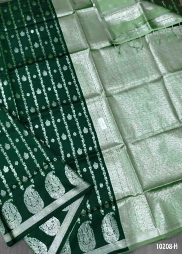 Kavini -10208- H Green Color Trendy Banaras  Saree CM1474731 (LR1C)