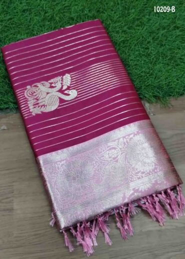 Aruvi -10209-B  Pink Color Trendy Banaras  Saree CM1464445 (LR1C)