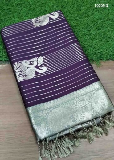 Aruvi -10209-D  Purple Color Trendy Banaras  Saree CM1464445 (LR1C)