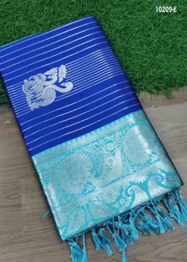 Aruvi -10209-E  Inkblue Color Trendy Banaras  Saree CM1464445 (LR1C)