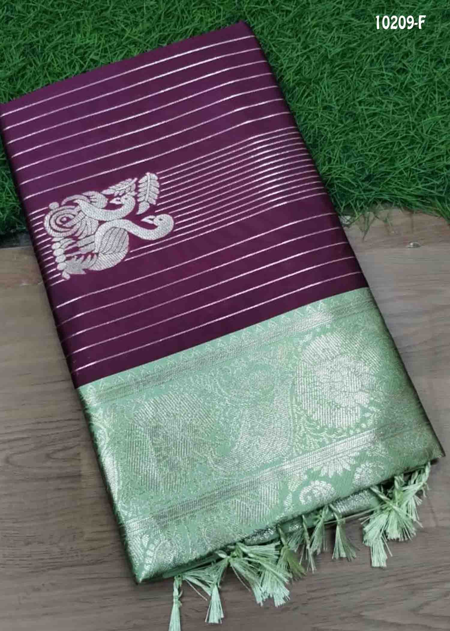 Aruvi -10209- F Purple Color Trendy Banaras Saree CM1464445 (LR1C)