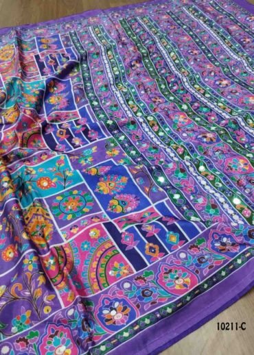 Adhazhini -10211-C  Lavender Color Excellent Masakali Crepe Saree CM1437904 (LR1B)