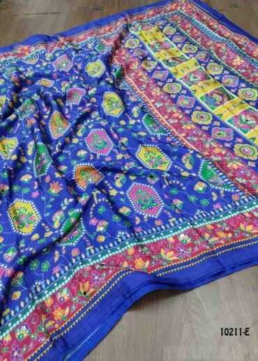 Adhazhini -10211-E  InkBlue Color Excellent Masakali Crepe Saree CM1437904 (LR1B)