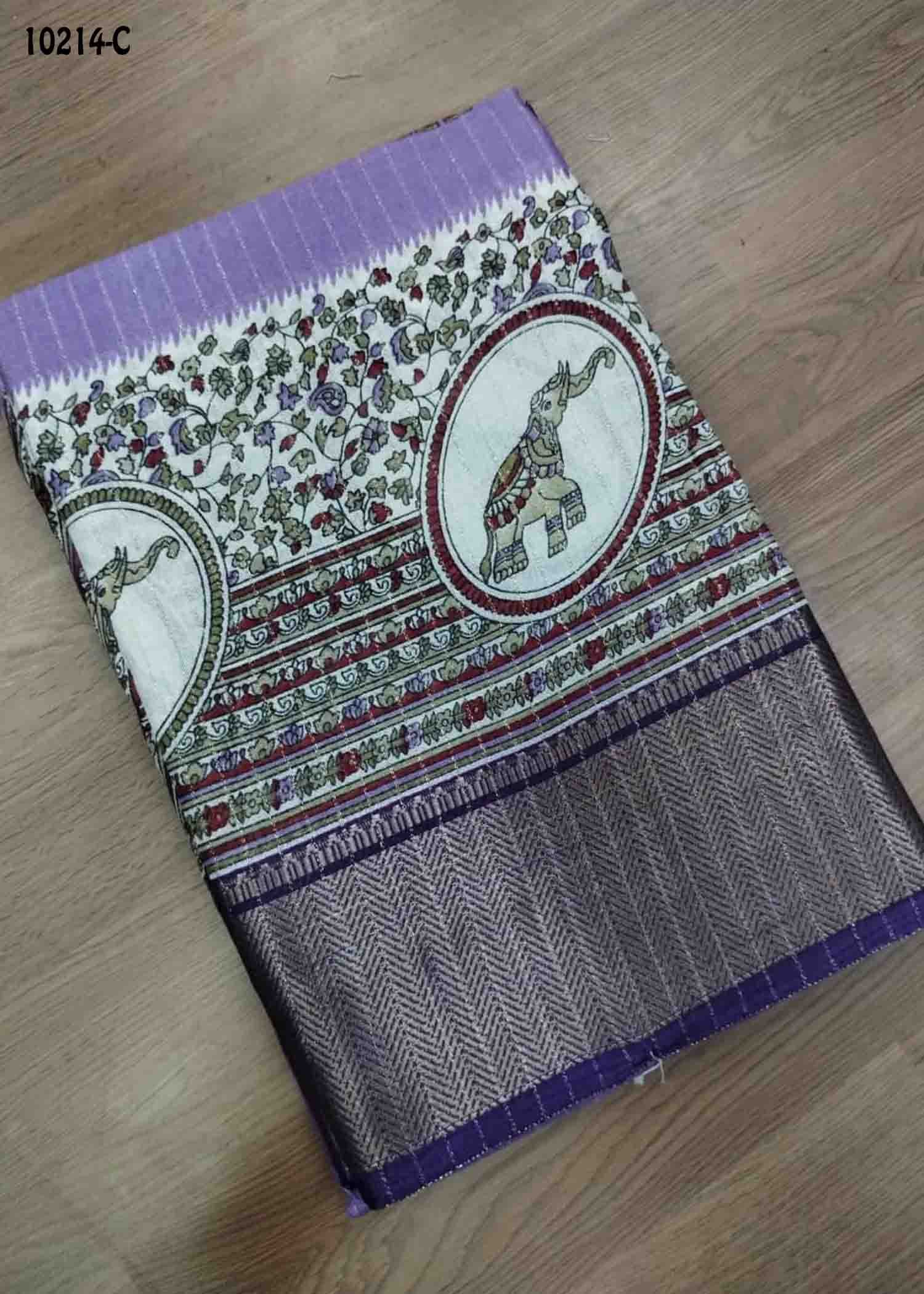 Akila - 10214-C Lavender Color Trendy Dola Silk Saree CM1476446 (LR2B)