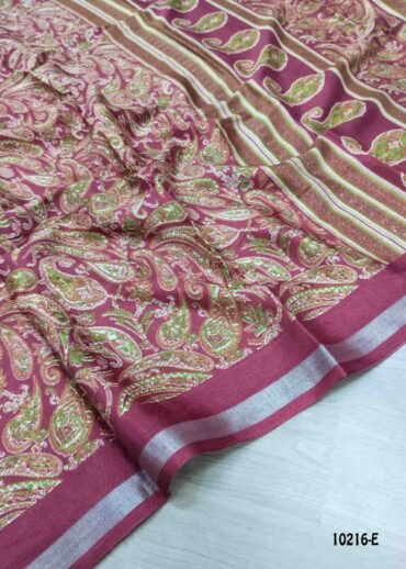 Thendral - 10216-E  Maroon Color Trendy Mul Cotton Saree CM1480333 (LR2C)