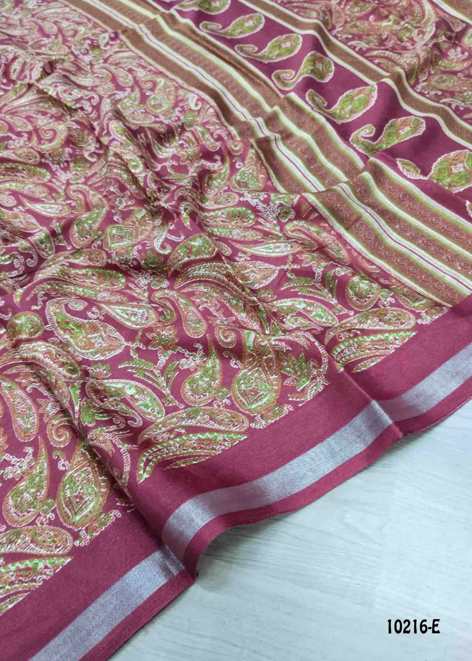 Thendral - 10216-E Maroon Color Trendy Mul Cotton Saree CM1480333 (LR2C)