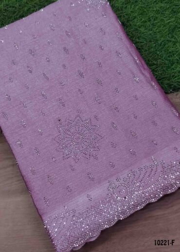 Dakshayani - 10221-F  OrchidPurple Color Trendy Shimmer Chiffon Saree CM1473228 (LR2D)