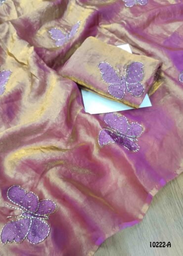Oviya - 10222-A  Queen Purple Color Trendy Space Silk Saree CM1476171 (LR2D)