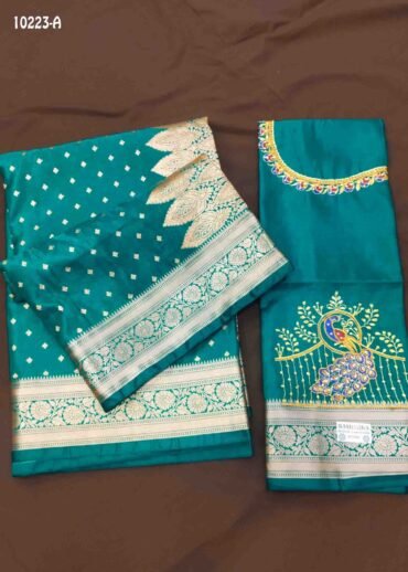 Mahalakshmi - 10223-A  OceanGreen Color Traditional Banaras Silk Saree CM1466606 (LR3C)