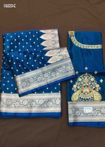 Mahalakshmi - 10223-C  NavyBlue Color Traditional Banaras Silk Saree CM1466606 (LR3C)