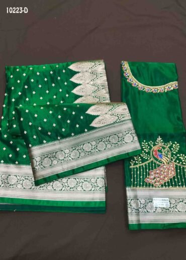 Mahalakshmi - 10223-D  DarkGreen Color Traditional Banaras Silk Saree CM1466606 (LR3C)