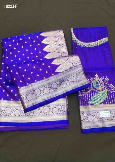 Mahalakshmi - 10223-F  Violet Color Traditional Banaras Silk Saree CM1466606 (LR3C)