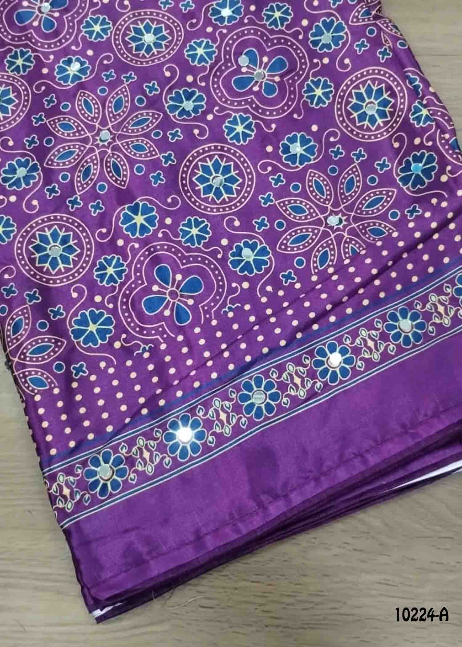 Keerthana -10224-A MardigasPurple Color Excellent Masakali Crepe Saree CM1452894 (LR3C)