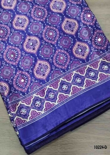 Keerthana -10224-D  Violet Color Excellent Masakali Crepe Saree CM1452894 (LR3C)