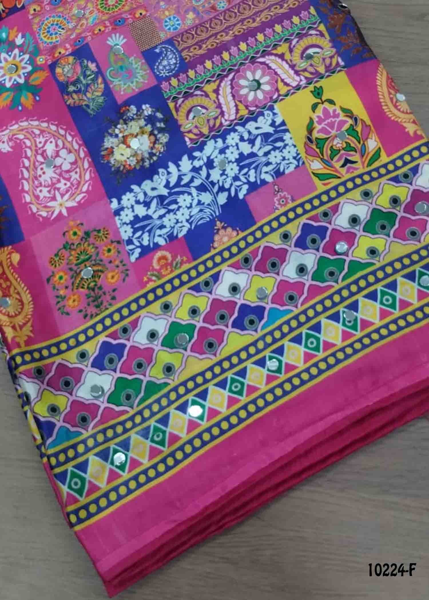 Keerthana -10224-F HotPink Color Excellent Masakali Crepe Saree CM1452894 (LR3C)