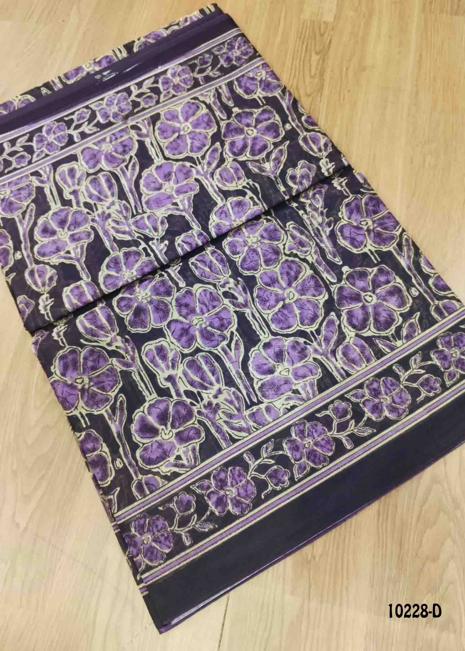 Sivani -10228-D Violet Color Casual Wear Voyal Saree CM1472684 (LR3B)