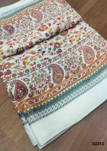 Abinithi -10229-D  Halfwhite Color Khadi Cotton Saree CM1457208 (LR3B)