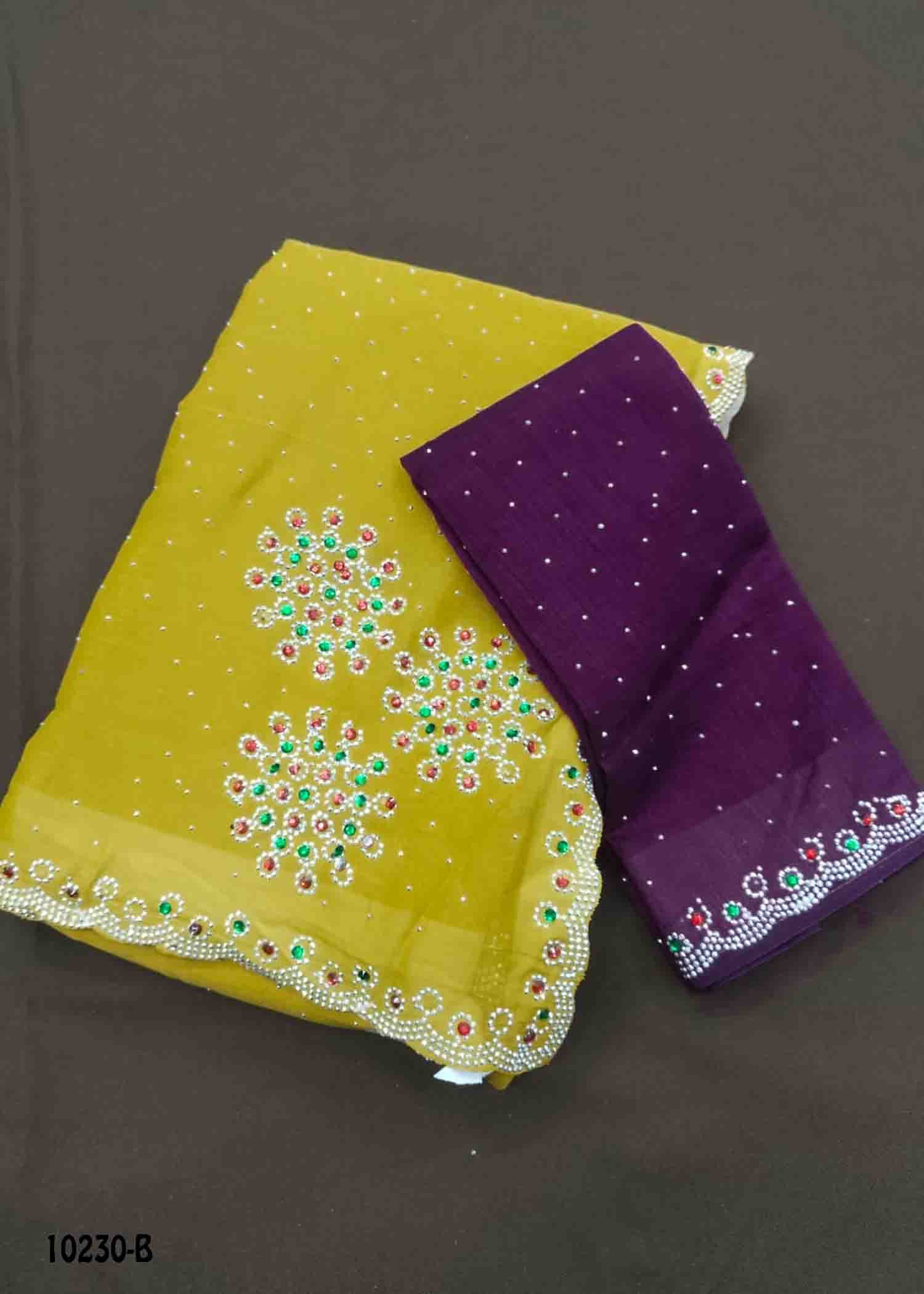 Chaathana -10230-B Mustard Color Excellent Georgette Saree CM1474342 (LR3C)