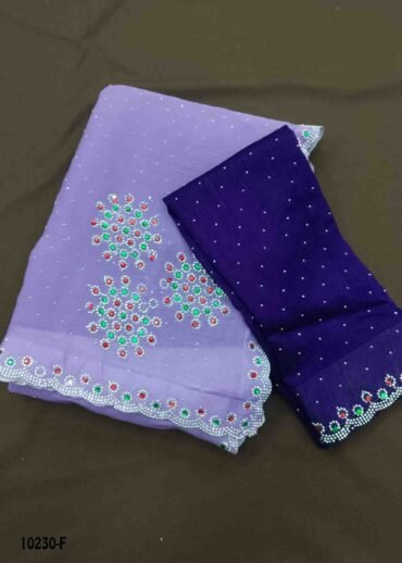Chaathana -10230-F  Lavender Color Excellent Georgette Saree CM1474342 (LR3C)