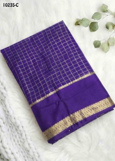 Jessica -10235-C  Violet Color Excellent Viscose Georgette Saree CM1486045
