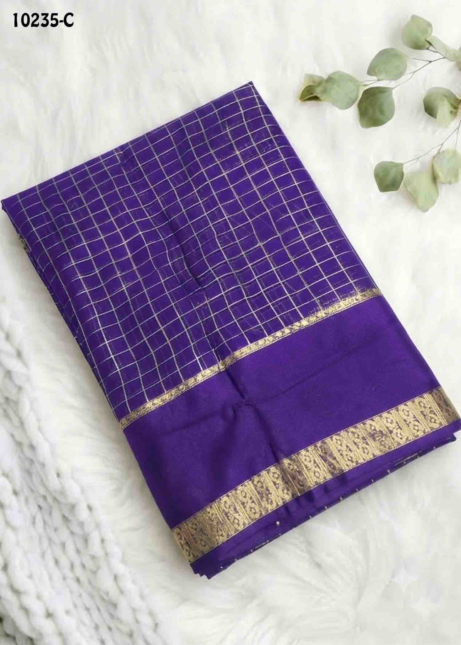 Jessica -10235-C Violet Color Excellent Viscose Georgette Saree CM1486045