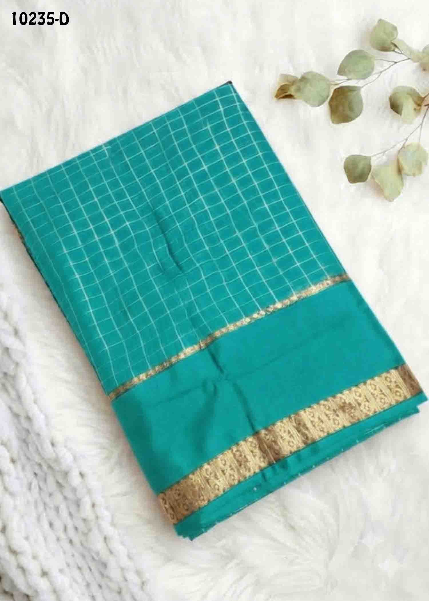 Jessica -10235-D PersianGreen Color Excellent Viscose Georgette Saree CM1486045