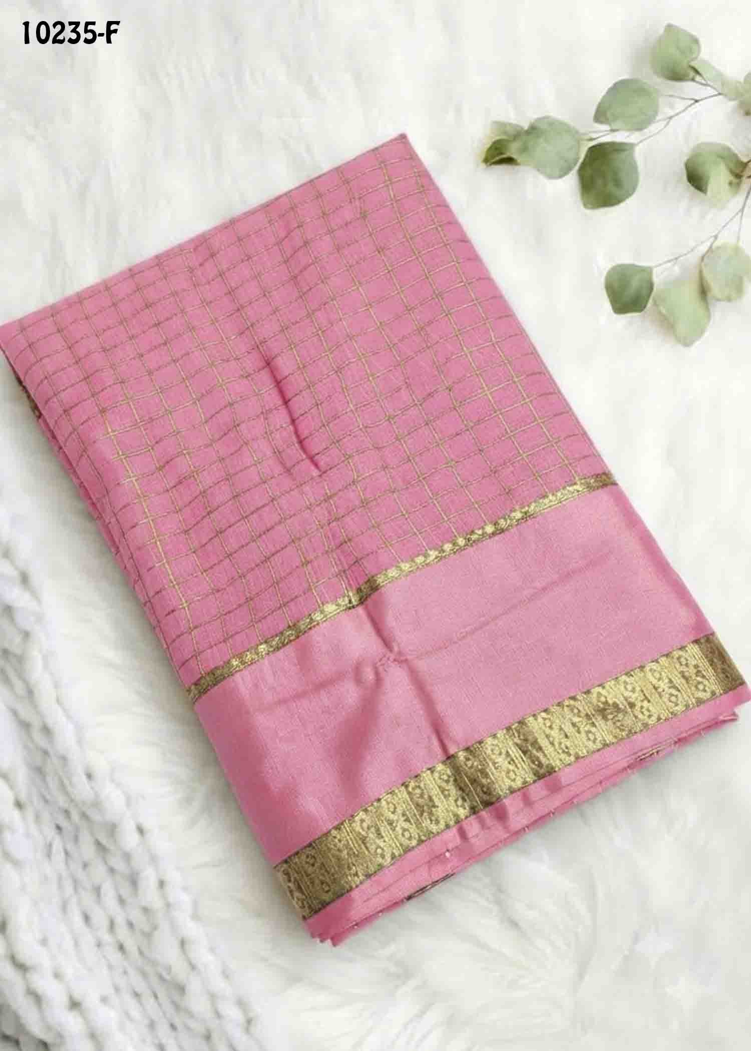 Jessica -10235-F Peach Color Excellent Viscose Georgette Saree CM1486045