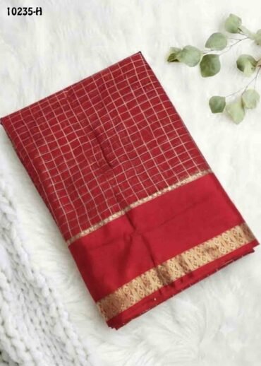 Jessica -10235-H  BrightRed Color Excellent Viscose Georgette Saree CM1486045