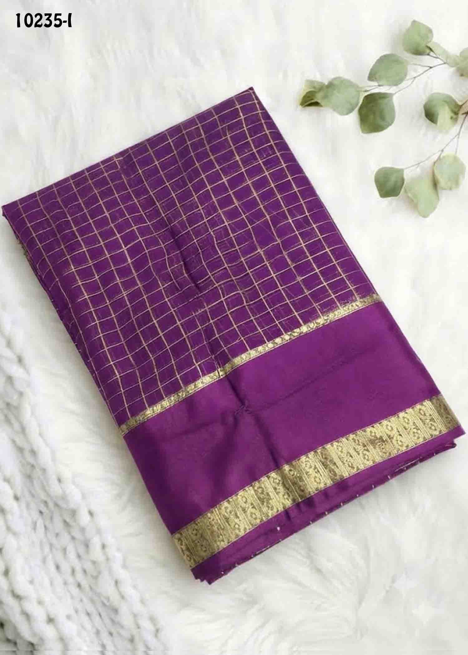 Jessica -10235-I DarkMagenta Color Excellent Viscose Georgette Saree CM1486045