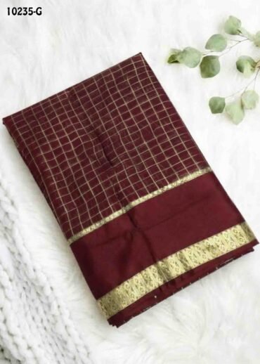 Jessica -10235-G  Maroon Color Excellent Viscose Georgette Saree CM1486045